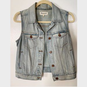 Madewell denim vest - S